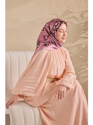 Silk Home Twill Ipek Desenli Eşarp 11531