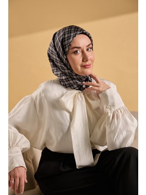 Silk Home Twill Ipek Desenli Eşarp 11523