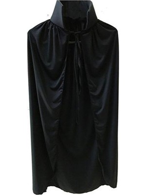 Skygo Siyah Yakalı Pelerin - Vampir Pelerin - Dracula Pelerin 90 cm