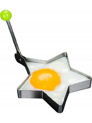 Skygo Metalik Yıldız Şeklinde Metal Omlet Yumurta ve Krep Kalıpları