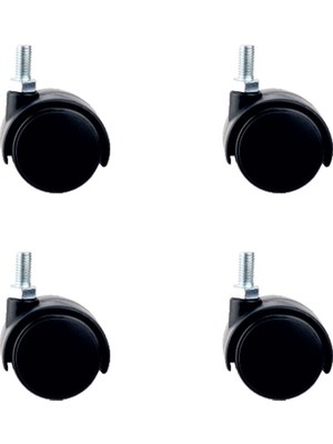 Skygo Küçük Plastik Vidalı Teker - 40 mm HKS102 - 4 Adet