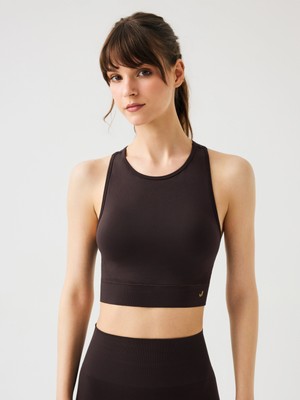 Jerf Vella Racerback Konfor Sport Bra Acı Kahve