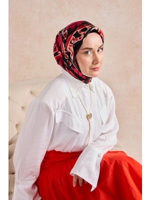 Silk Home Twill Ipek Desenli Eşarp 11531