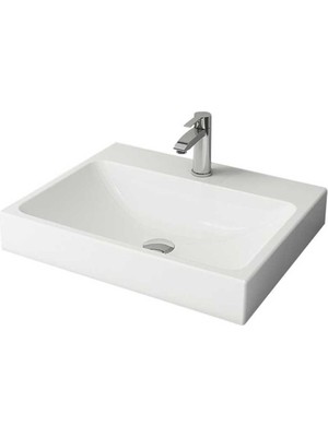 Bocchı SCALA TEZGAH ÜSTÜ LAVABO 60 CM  PARLAK BEYAZ (1077-001-0126)