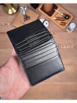 Fil Deri Hakiki Deri Mıknatıslı Minimal Kartlık Cüzdan 2138