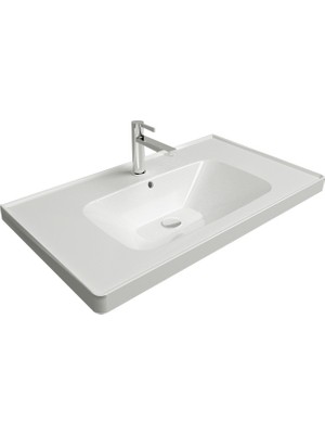Newarc Newlıne  Dolap Uyumlu 80 cm Lavabo Beyaz