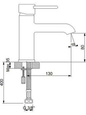 Newarc Minline Lavabo Bataryası 191521NEW