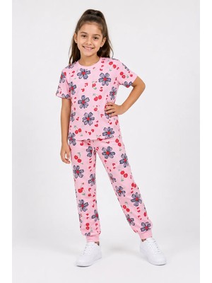 Myhanne Desenli Kız Çocuk Pijama Takımı 91201