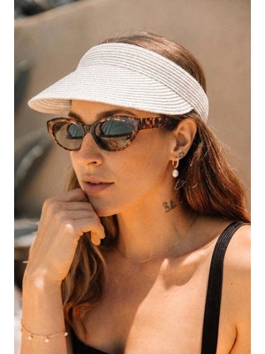 Katia & Bony Kadın Lastikli Ekru Vizör Şapka