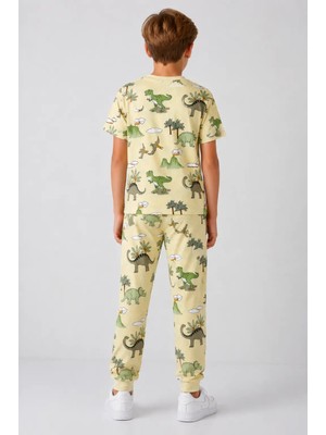 Myhanne Desenli Erkek Çocuk Pijama Takımı 91101