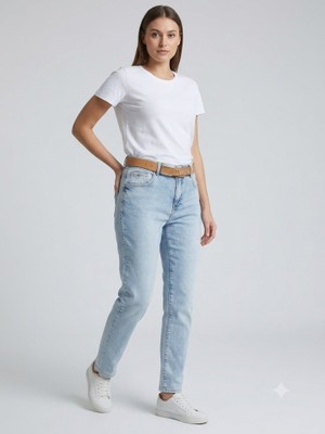 Centilmen Beethoven D'she Kemerli Logolu Denim Pantolon 348102