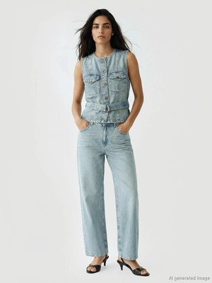 Lc Waikiki Yeni Sezon Straight Fit Kadın Jean Pantolon
