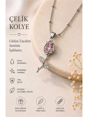 Stainless Steel Çelik Kolye