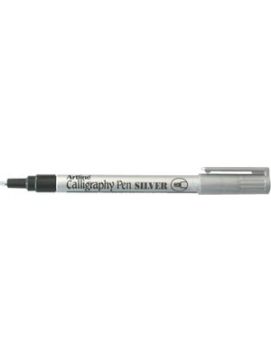 Artline 993XF Gümüş Renkli Keçeli Kalem 2,5 mm Uç Kalınlığı Sanat ve Hobi Çalışmaları İçin