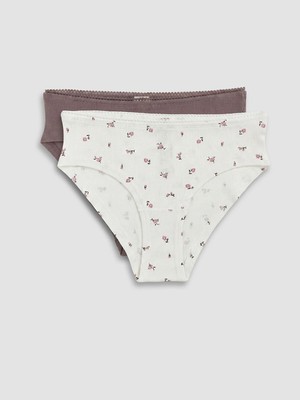 Lc Waikiki Yeni Sezon Çiçekli Bikini Külot 2'li