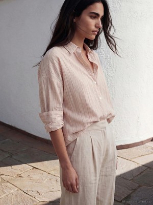 Lc Waikiki Yeni Sezon Çizgili Oversize Kadın Gömlek
