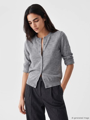 Lc Waikiki Yeni Sezon Bisiklet Yaka Kadın Triko Hırka
