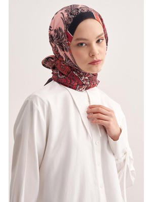 Carell Ivory Mercan Vela Floş Şal