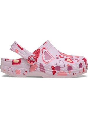 Crocs Classic Vday Clog Çocuk Pembe Günlük Stil Terlik 209755_7CI