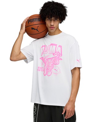 Puma Flagrant Foul Erkek Beyaz Basketbol T-Shirt 69227002