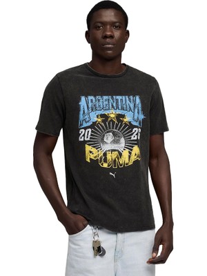 Puma Fanpack 90S Arjantin Erkek Siyah Futbol T-Shirt 66060203