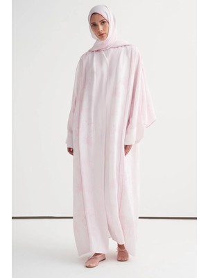 Carell Mania Floş Abaya Soft Pembe
