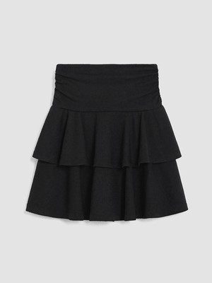 Lc Waikiki Yeni Sezon Beli Lastikli Dokulu Mini Etek
