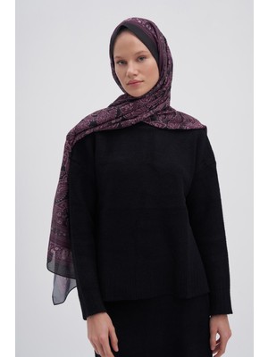 Carell Etnik Kızıl Nilla Pamuklu Şal