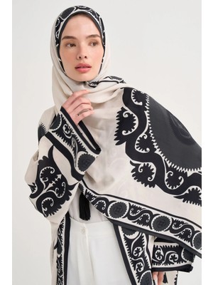 Carell Selene Floş Şal Siyah