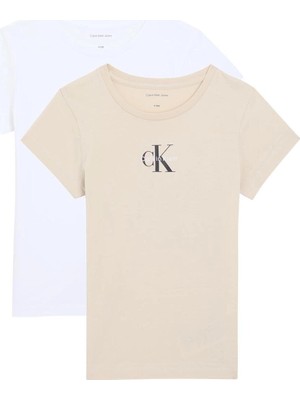Calvin Klein Kız Çocuk Tişört LVCKSJA50G