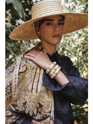Carell Desert Kahve Comfy Ipek Şal