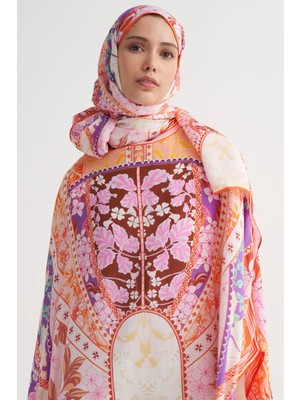 Carell Patchwork Floş Şal Pembe