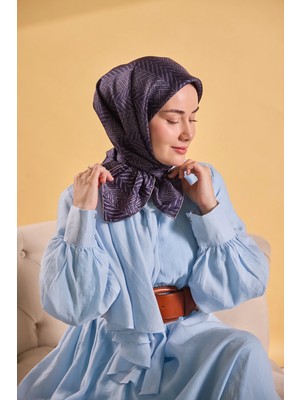Silk Home Twill Ipek Desenli Eşarp 11520
