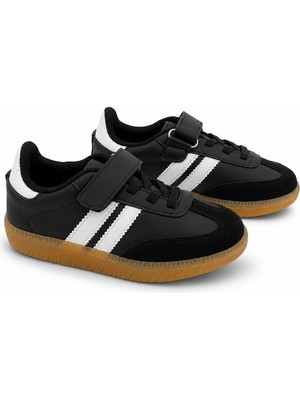 Black Flex Cırtlı Çocuk Sneaker Ayakkabı 26-30 Siyah