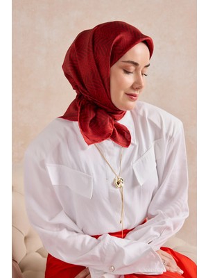 Silk Home Twill Ipek Desenli Eşarp 11520
