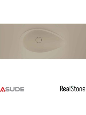 Real Stone Realstone Avocado Etajerli Granit Lavabo 100x50 cm Krem