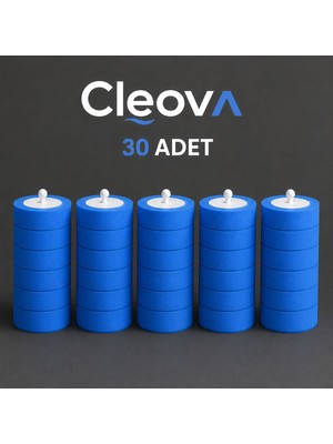 Cleova Tek Kullanımlık Fırça Başlığı Yedekleri 30 Adet