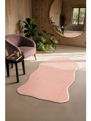 Cotto Home Softy Pudra Yıkanabilir Kaymaz Taban Post Halı Yumuşak Dokulu Mutfak Koridor Salon Halısı