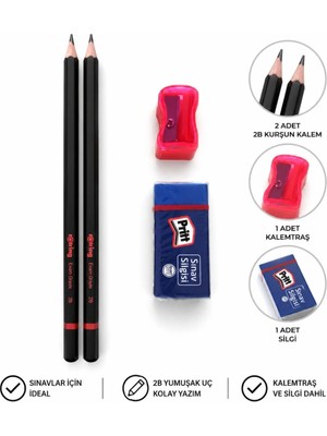 Rotring Lgs Yks Tyt Ayt Lgs Kpss Sınav Başlangıç Seti | 2 Kurşun Kalem + Silgi + Açacak