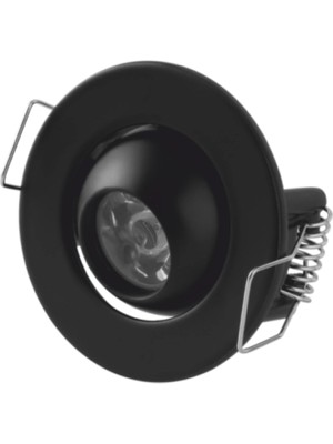 Sb Shopping Lounge Cata Ct 5268 Ufo Yıldız 1.5W Sıva Altı LED Spot Siyah Kasa Beyaz Işık 6400K