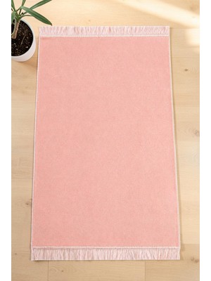 İhvan Online Lüks Düz Desensiz Kadife Velür Seccade – Açık Pembe