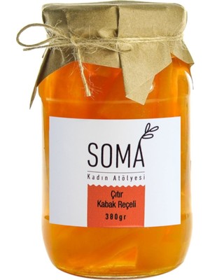 Soma Kadın Atölyesi Kabak Reçeli Çıtır Katkısız 380 gr Doğal İçeriklerle Ev Yapımı