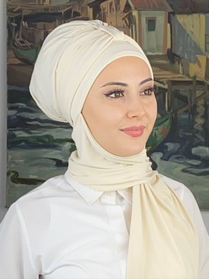 Tek Biritli Fularlı Bone