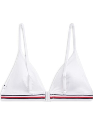 Tommy Hilfiger Kadın Beyaz Triangle Bikini Top UW0UW06350