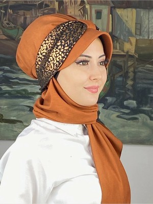 Sultan Model Fularlı Atkılı Şapka