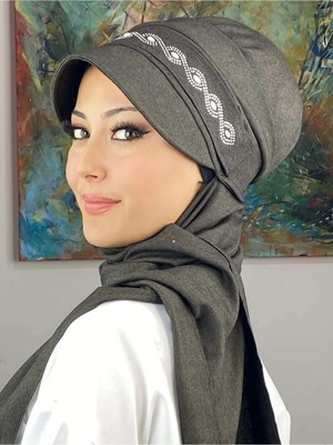 Arpa Inci Yılan Desenli Şapka