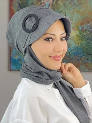 Şerit Detaylı Tokaluı Şapka