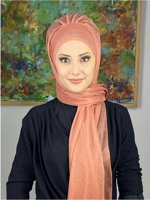 Saray Model Somon Simli Yan Drapeli Şal