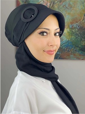Şerit Detaylı Tokaluı Şapka