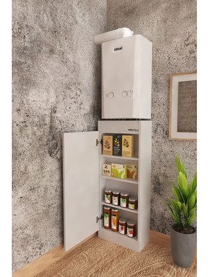 Modadiyos Kombi Altı Kapaklı Dolap | Boru Gizleme + Raflı Depolama – 2'si 1 Arada Akıllı Çözüm